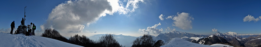 Anello invernale con neve dei TRE FAGGI da Fuipiano (10 febb.18) 